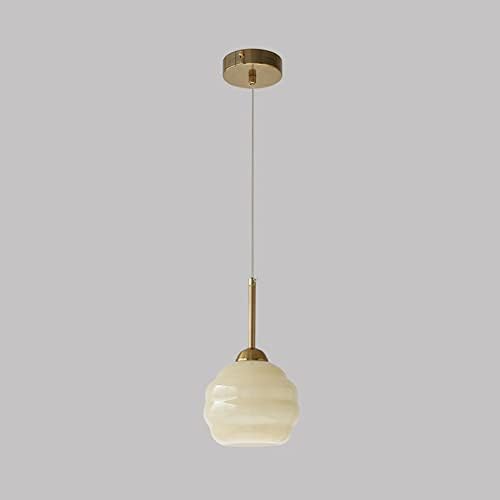 BayDe Modern Adjustable Glass Chandelier Pendant Light