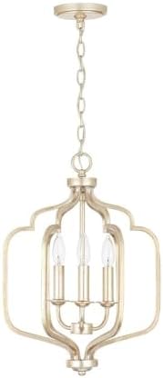 Capital Lighting 538731WG Ophelia 3-Light Pendant Light Winter Gold