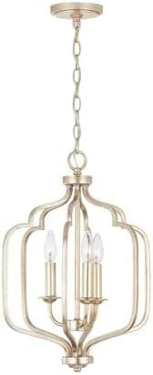 Capital Lighting 538731WG Ophelia 3-Light Pendant Light Winter Gold