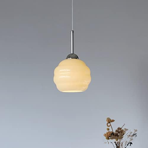 BayDe Modern Adjustable Glass Chandelier Pendant Light