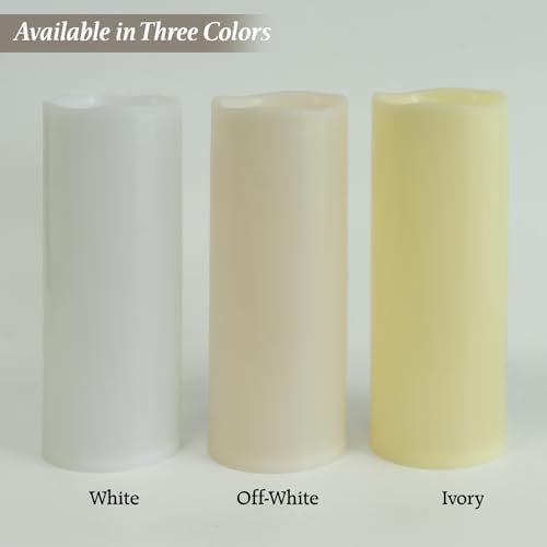 Yongmao 5x14 Inch Waterproof Flameless Candles Set of 2 with Remote and Timer