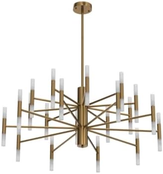KCO Brushed Brass 40-Light Sputnik Chandelier
