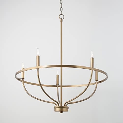 HomePlace Lighting Greyson Urban Industrial Candle Chandelier 5 Light