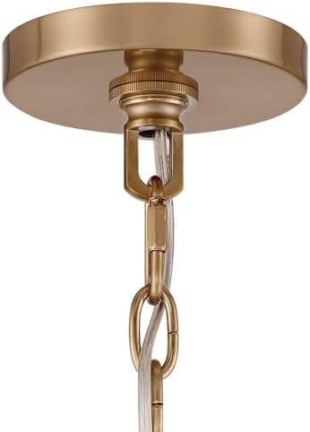 Franklin Iron Works 42 Inch 8 Light Gold Chandelier