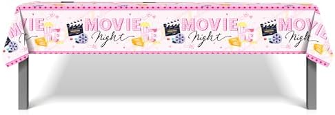 2 Pack Pink Hollywood Movie Night Tablecloths