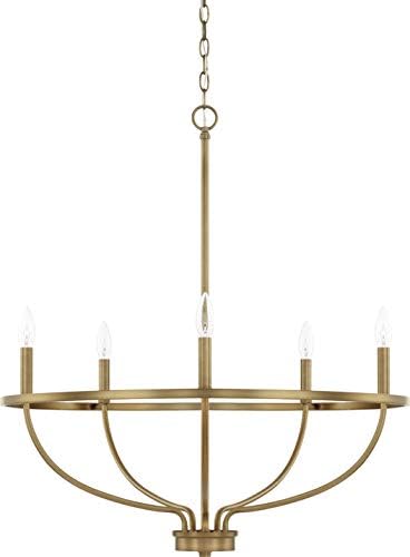 HomePlace Lighting Greyson Urban Industrial Candle Chandelier 5 Light