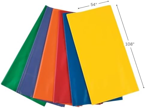 Fun Express Bright Colored Tablecover Set of 12