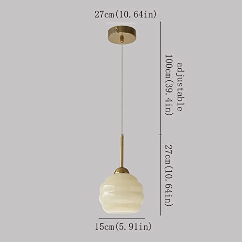 BayDe Modern Adjustable Glass Chandelier Pendant Light