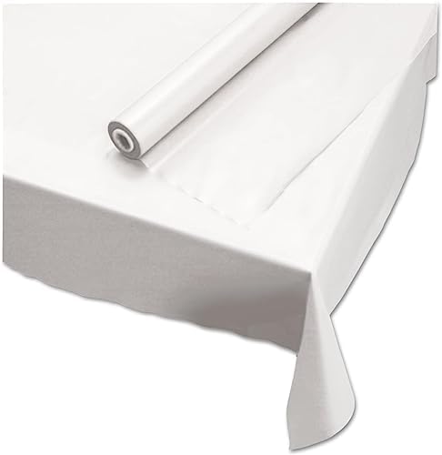 Hoffmaster Plastic Roll Tablecover 40x100ft White