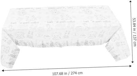 Zoo Theme Birthday Tablecloth for Kids and Adults