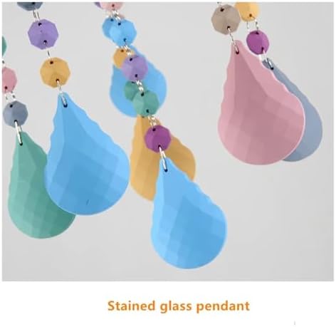 Modern Romantic Rainbow Crystal Chandelier with 5 Heads