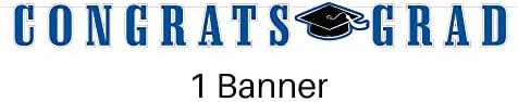 3 Pack Graduation Table Cover with Banner for Class of 2025