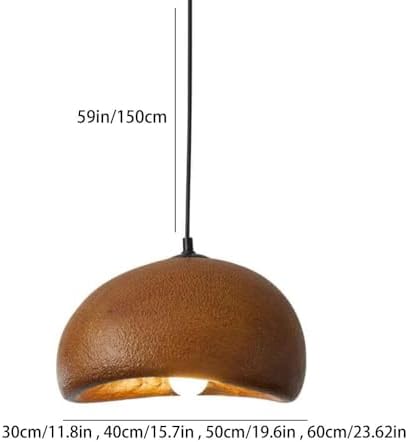 Japanese Style Wabi Sabi Resin Pendant Light