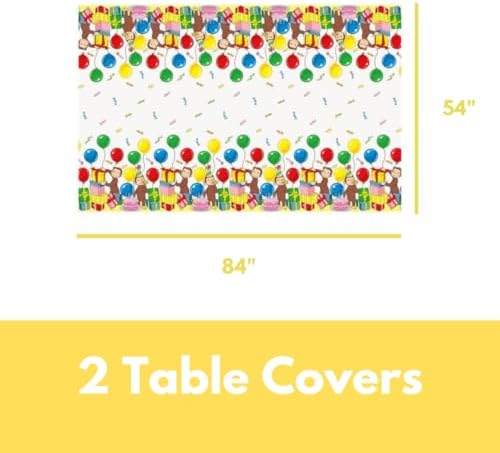 Unique Curious George Table Covers 2 Pack