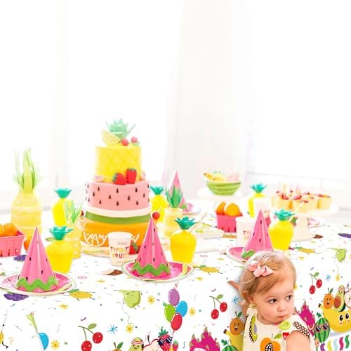 4 Pack Fruit Tablecloths for Summer Parties