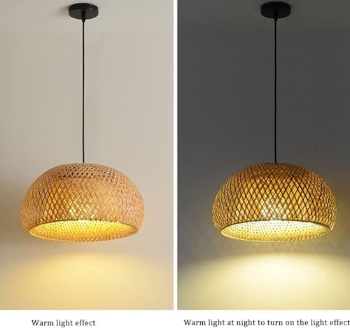 Bamboo Woven Chandelier Pendant Light