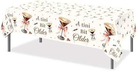 Lide Road Espresso Martini Party Table Cloth 54x87In
