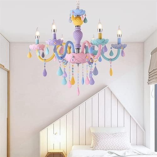 Crystal Chandelier LED Chandelier with 6 Heads for Bedroom