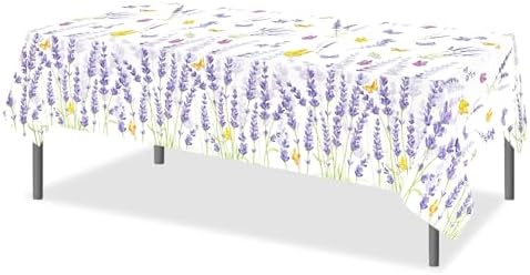 Lavender Party Tablecloth 2 Pack 54x87 Inch