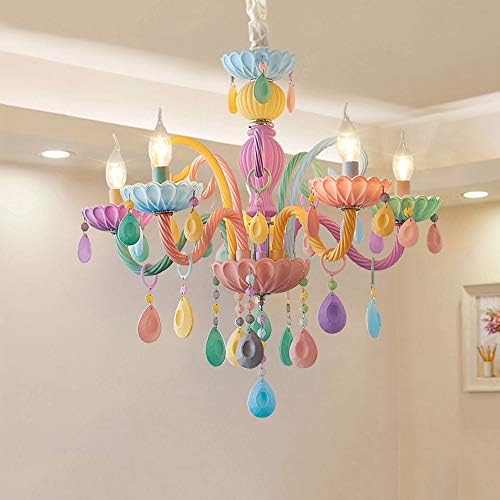 KWOKING Crystal Chandelier Pendant Light with 5 Lights