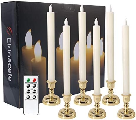 Eldnacele Flameless Window Candles with Remote Timer 1