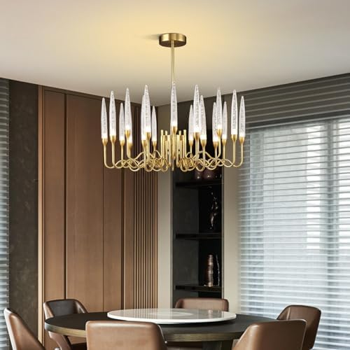 ziidoo 20 Light Retro Chandelier Dining Room Ceiling Light Fixture