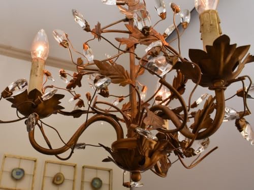Maxim 2855OI Crystal Leaves Vines Candle Mini Chandelier