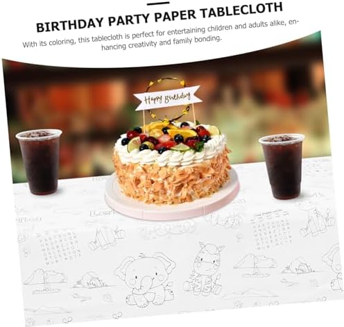 Zoo Theme Birthday Tablecloth for Kids and Adults