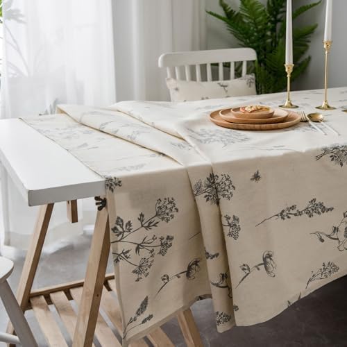 Kids Table Cloths 87x55 Inch Bee and Flower Print