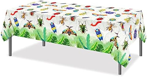 2PCS Insect Themed Tablecloths for Bug Parties