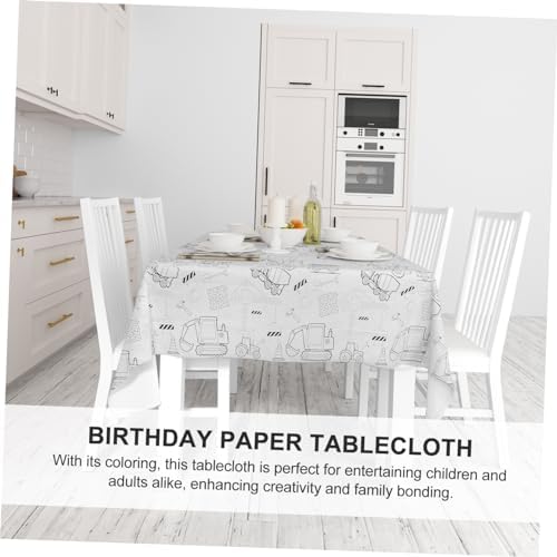 Homoyoyo Birthday Coloring Tablecloth for Kids