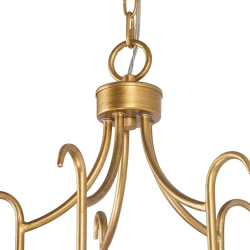 KSANA 5 Light Gold Chandelier Dining Room Fixture