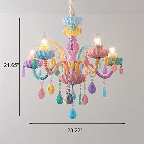 KWOKING Crystal Chandelier Pendant Light with 5 Lights