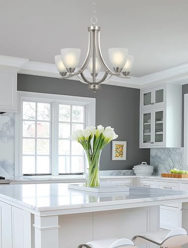 Kira Home Weston 24 In 5 Light Chandelier