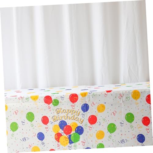 LIFKOME 2pcs Reusable Cartoon Tablecloths for Birthday Parties and Events