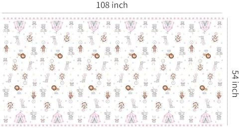 Circus Party Decorations Tablecloth 3 Pack for Girls