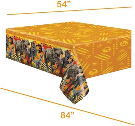 Unique Jurassic Park and Jurassic World Party Table Covers 2-Pack