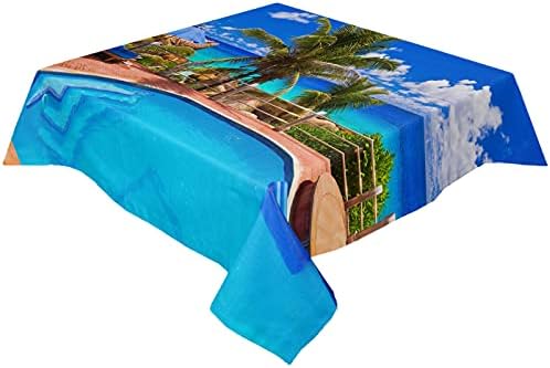 ZOE GARDEN Square Tablecloth Waterproof Stainproof 1