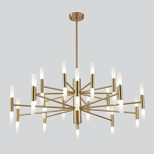 KCO Brushed Brass 40-Light Sputnik Chandelier