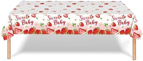 MaitianGuyou Strawberry Themed 3Pc Tablecloths