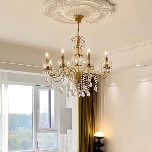 Luxury 8 Light Crystal Chandelier with Metal Frame