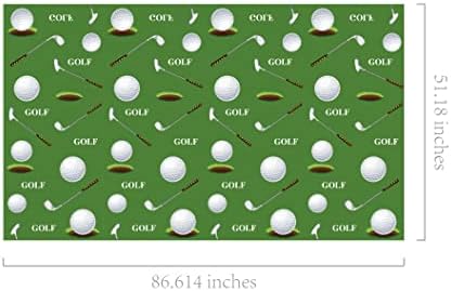 Lide Road 2Pcs Pink Golf Plastic Tablecloth 54x87In
