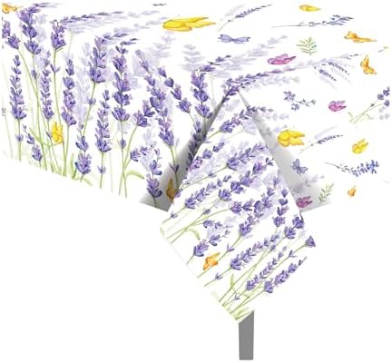 Lavender Party Tablecloth 2 Pack 54x87 Inch