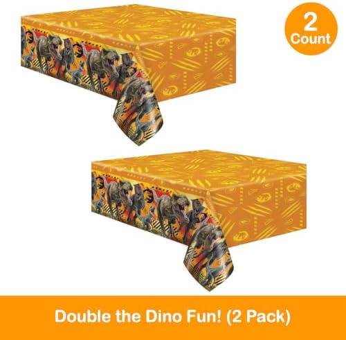 Unique Jurassic Park and Jurassic World Party Table Covers 2-Pack