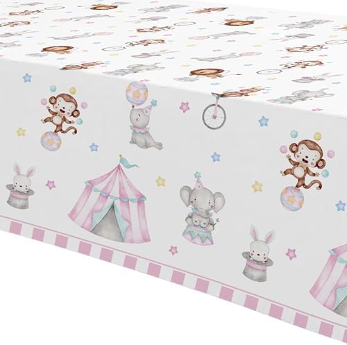 Circus Party Decorations Tablecloth 3 Pack for Girls