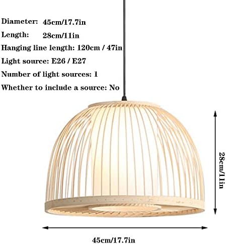 Bamboo Weave Chinese Style Chandelier Ceiling Light