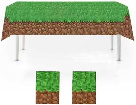 Pixel Miner Table Covers 2 Pack 51x87 Inches