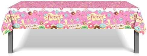 Lide Road Donut Table Cover 54x87 Inches 2 Pack