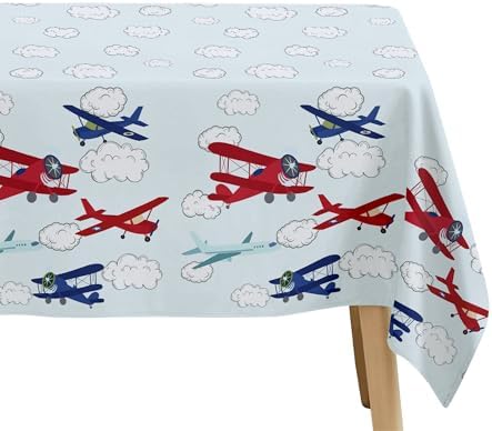 Airplane Party Decorations Tablecloth 3 Pack Disposable