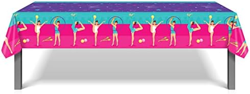 Gymnastics Themed 2 Pcs Plastic Table Covers 54x87in